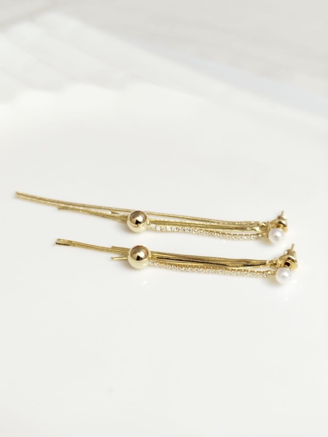 Golden Rain Earrings